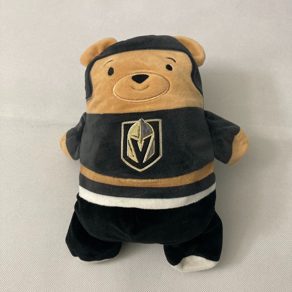 Vegas Golden Knights Cubcoat Kids 2-in-1 Plush Teddy Bear Hoodie Size 4-5